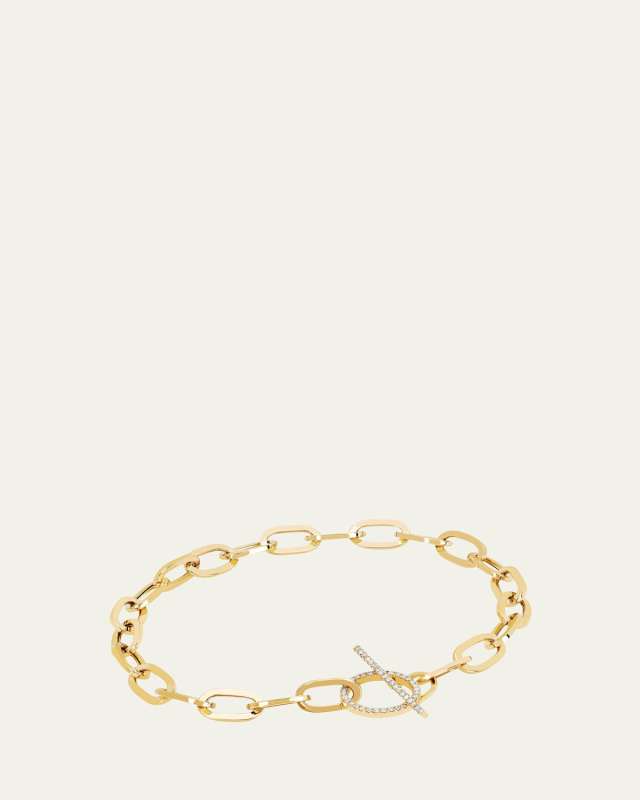 14k Jumbo Diamond Toggle Bracelet